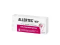 Opakowanie leku Allertec WZF 10 mg, tabletki powlekane, z motywem pszczoły i kwiatu.