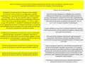 Żółte i szare pola z tekstem dotyczącym rozwiązywania umów o pracę i konsultacji związkowych.