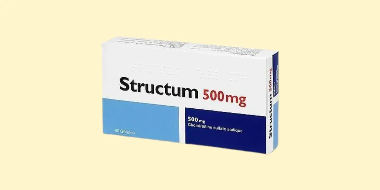 Pudełko leku Structum 500mg z 60 kapsułkami.