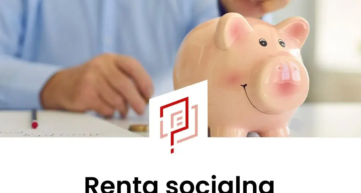 Różowa świnka skarbonka, ręka wrzucająca monetę, notatnik i logo.