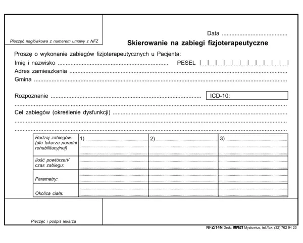 Jak wygląda skierowanie na rehabilitację i co powinno zawierać?