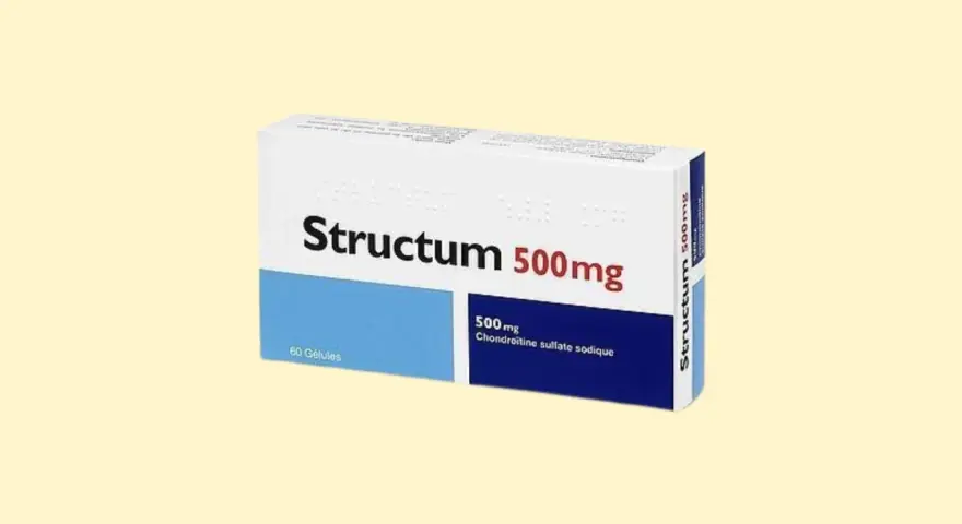 Pudełko leku Structum 500mg z 60 kapsułkami.