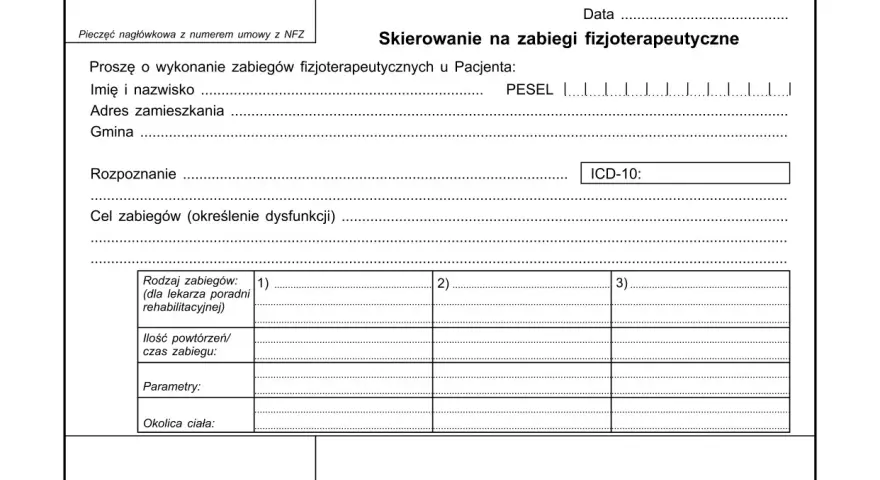 Jak wygląda skierowanie na rehabilitację i co powinno zawierać?
