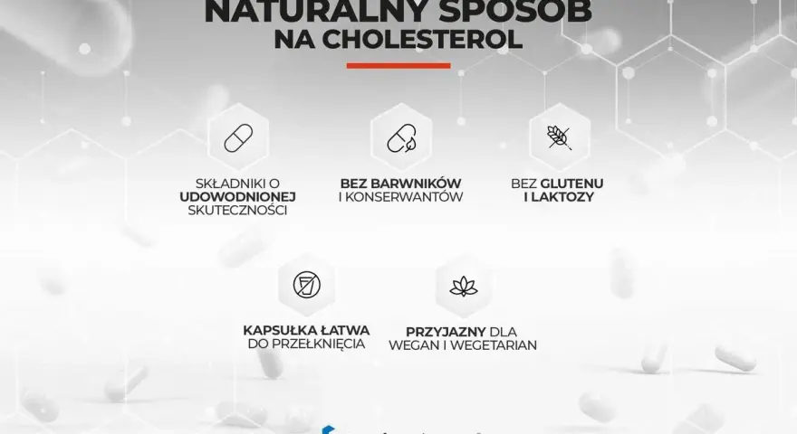 Naturalny sposób na cholesterol. Kapsułki XenicoPharma z udowodnioną skutecznością, bez barwników, konserwantów, glutenu i laktozy. Przyjazne dla wegan.