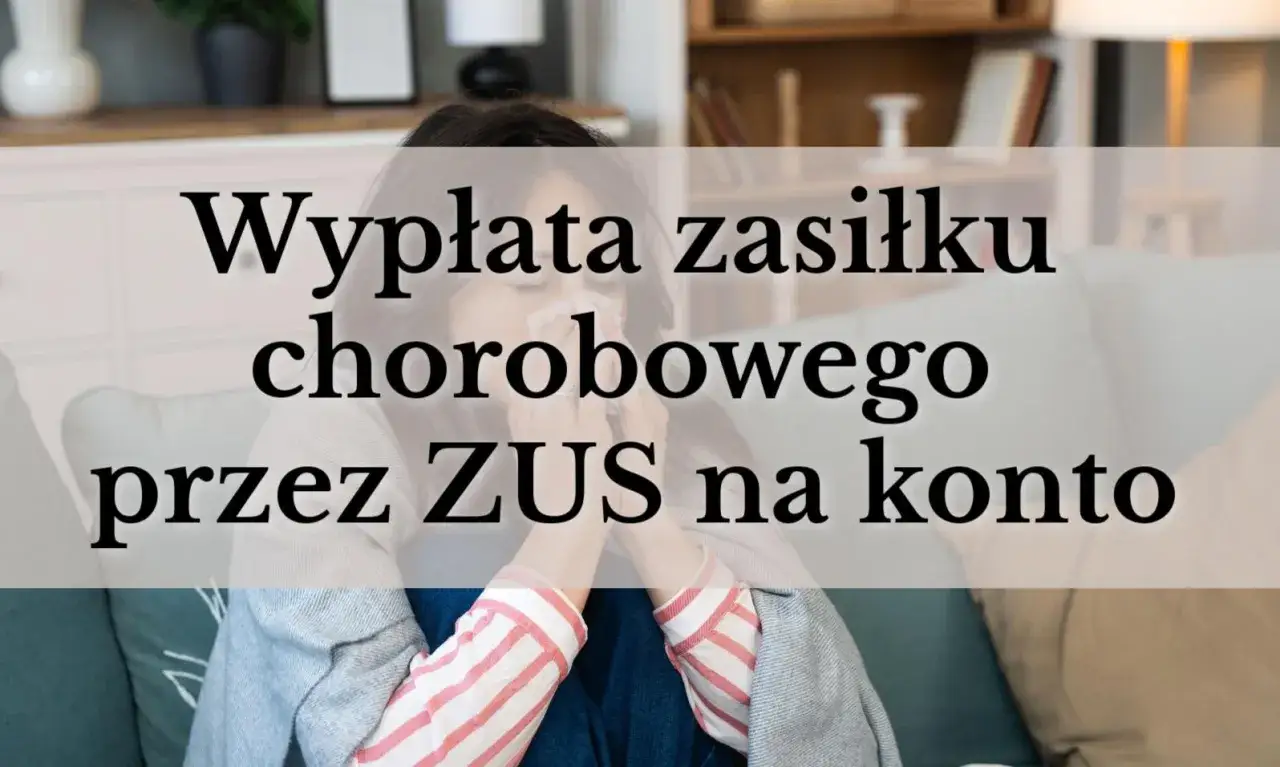 Chora osoba z chusteczką. Jak sprawdzić czy ZUS wysłał pieniądze za zwolnienie chorobowe na konto.